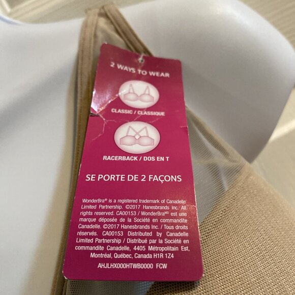 WonderBra Woman’s Underwire Bra Size 40C Beige E1677H - Picture 8 of 11